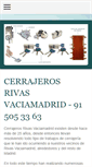 Mobile Screenshot of cerrajerosderivasvaciamadrid.com